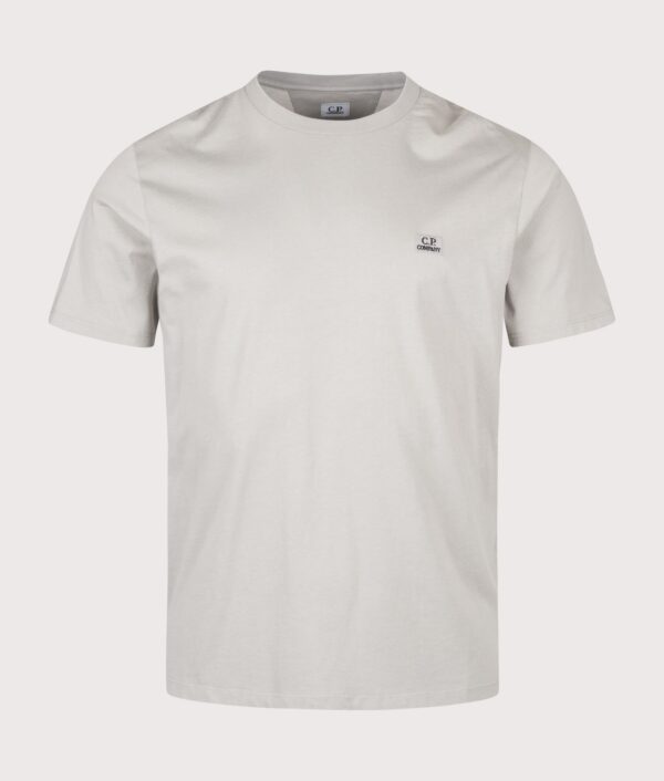 C.P. Company 30/1 Jersey Logo Patch T-Shirt Flint Grey
