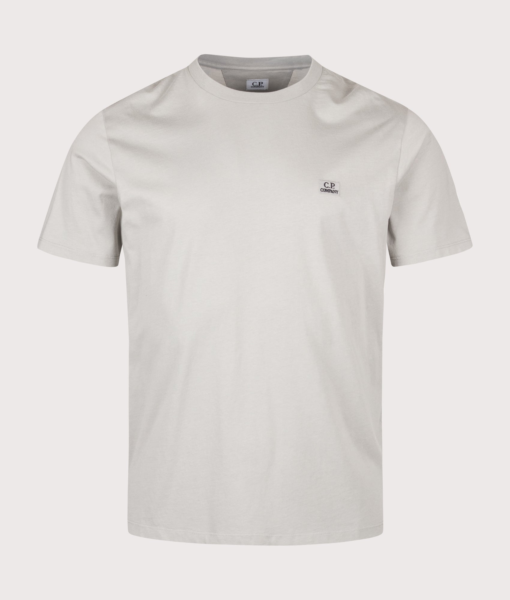 C.P. Company 30/1 Jersey Logo Patch T-Shirt Flint Grey