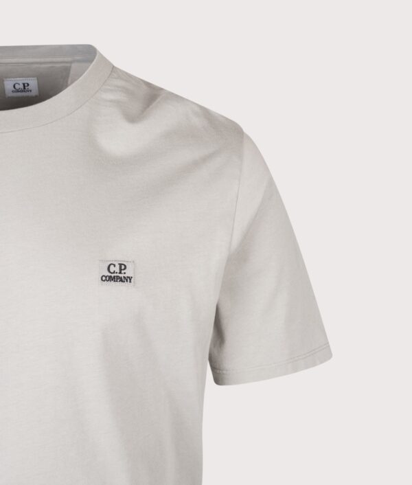 C.P. Company 30/1 Jersey Logo Patch T-Shirt Flint Grey