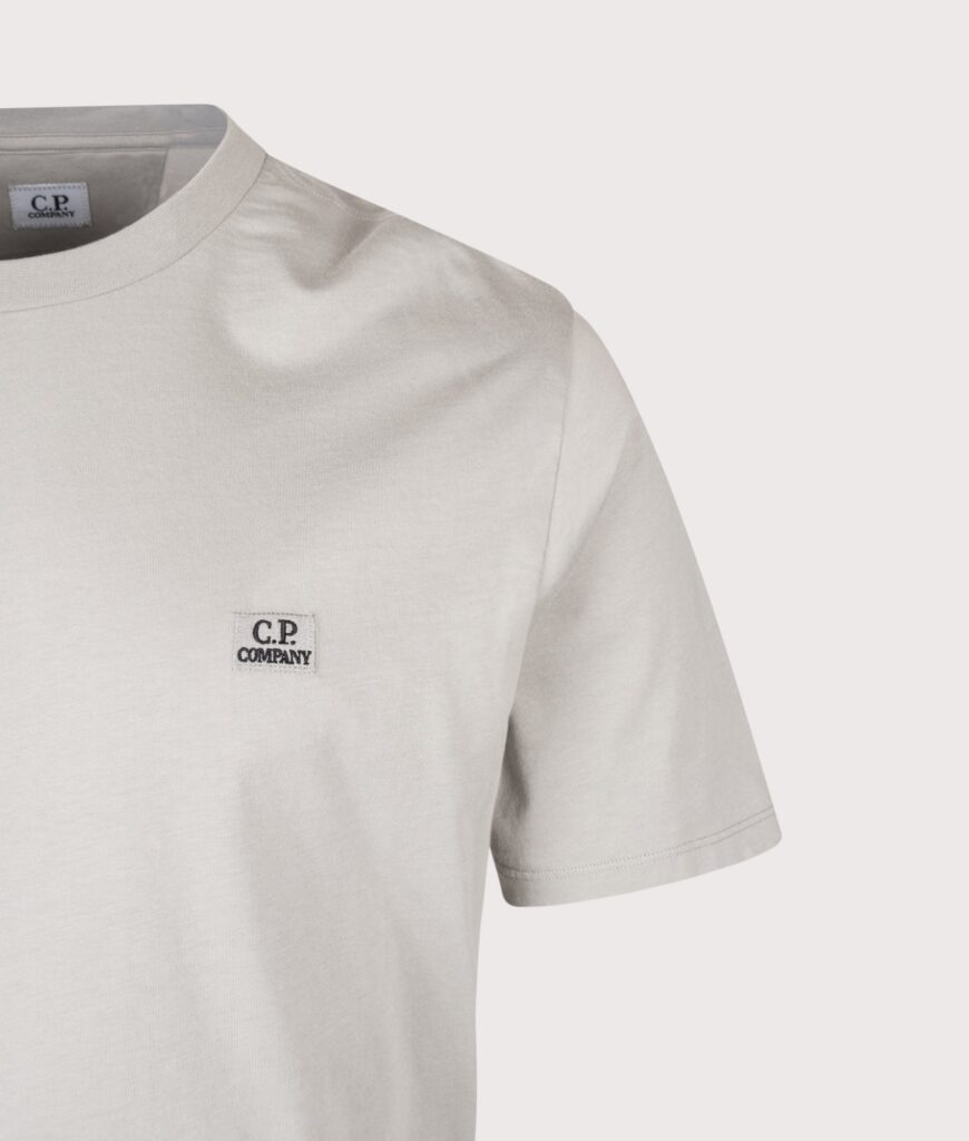 C.P. Company 30/1 Jersey Logo Patch T-Shirt Flint Grey