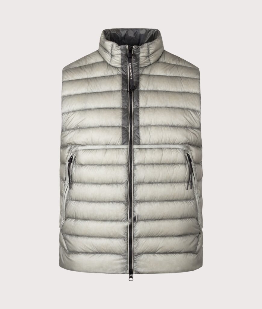C.P. Company D.D. Shell Down Gilet Flint Grey