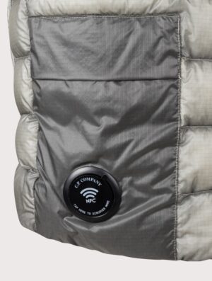 C.P. Company D.D. Shell Down Gilet Flint Grey