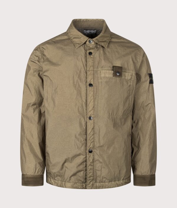 STONE ISLAND Crinkle Reps NY Jacket Military Green