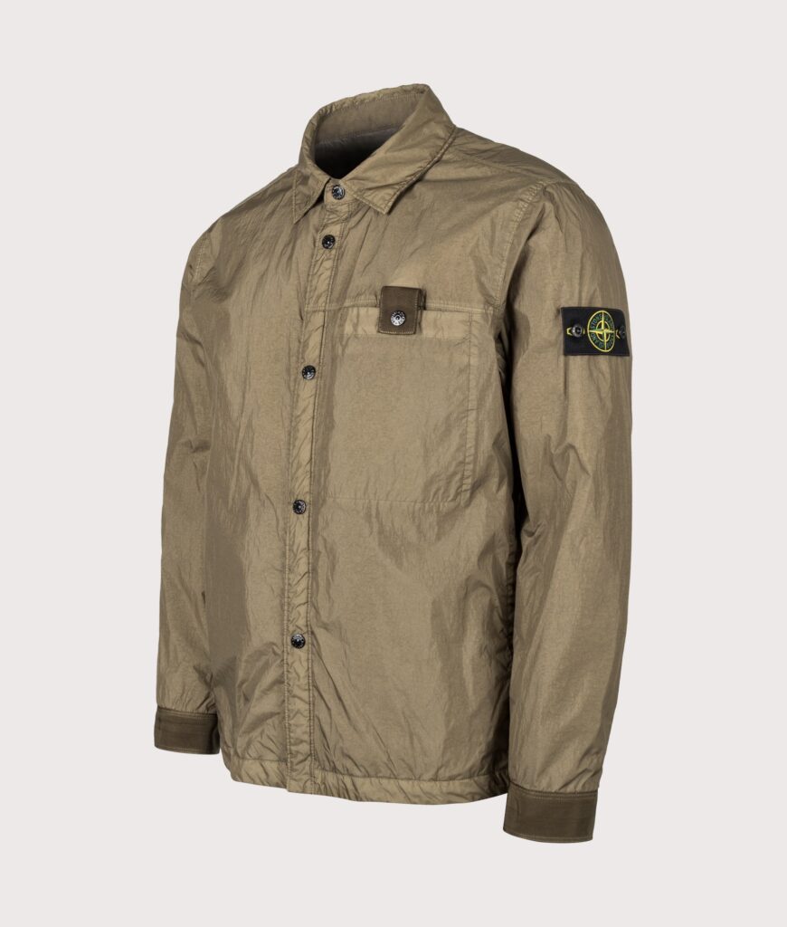 STONE ISLAND Crinkle Reps NY Jacket Military Green