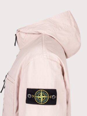 STONE ISLAND Comfort Fit Organic Cotton Ripstop Hooded Overshirt V0082 Antique Rose