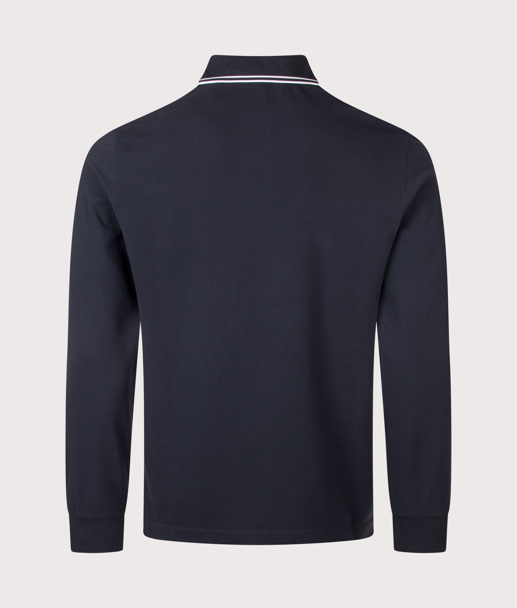 STONE ISLAND Slim Fit Long Sleeve Polo Shirt Navy Blue