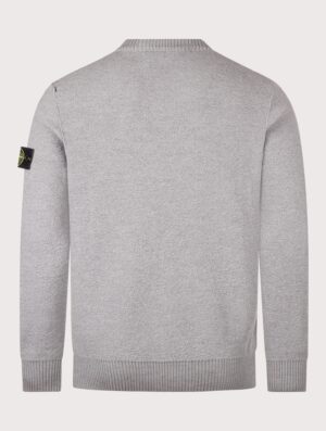 STONE ISLAND Loose Fit Pure RWS Wool Jumper Ash Grey