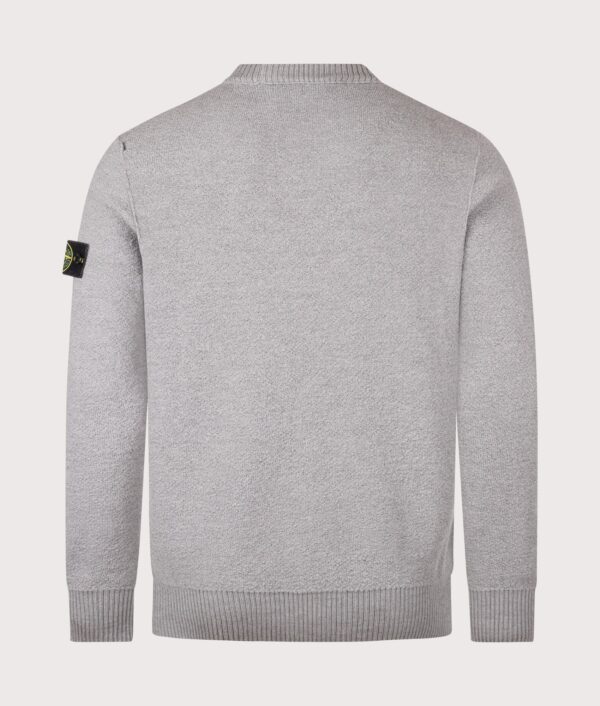 STONE ISLAND Loose Fit Pure RWS Wool Jumper Ash Grey