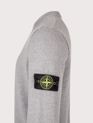 STONE ISLAND Loose Fit Pure RWS Wool Jumper Ash Grey