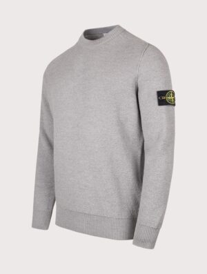 STONE ISLAND Loose Fit Pure RWS Wool Jumper Ash Grey