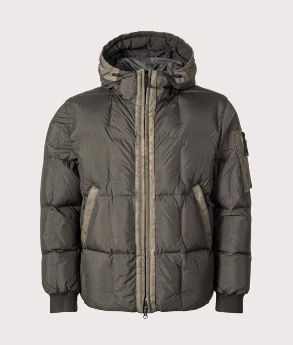STONE ISLAND Garment Dyed Crinkle Reps NY Down Jacket V0062 Lead Grey