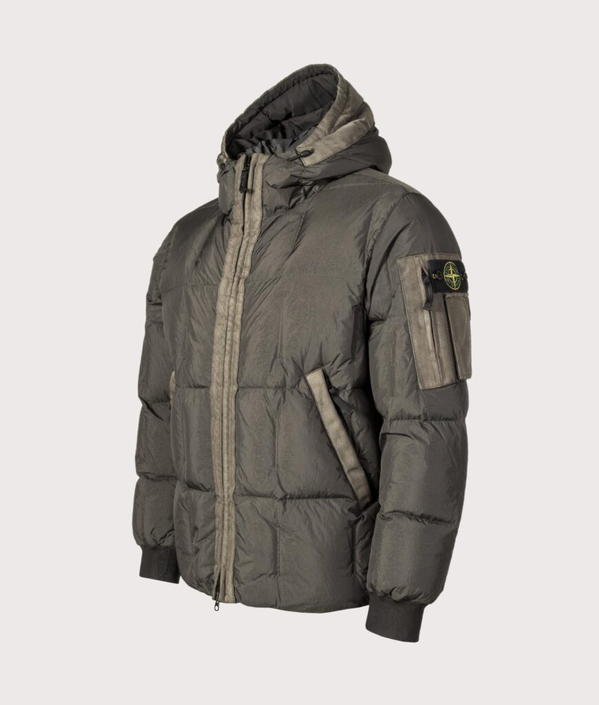 STONE ISLAND Garment Dyed Crinkle Reps NY Down Jacket V0062 Lead Grey
