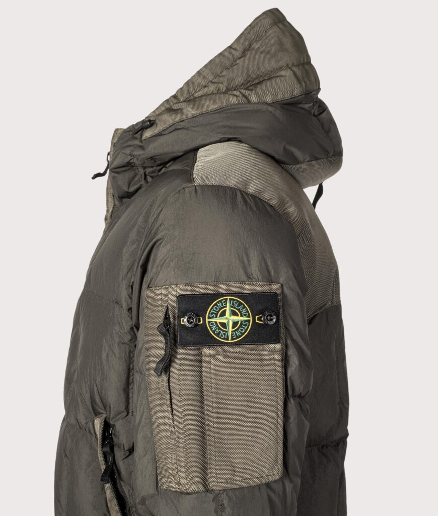 STONE ISLAND Garment Dyed Crinkle Reps NY Down Jacket V0062 Lead Grey