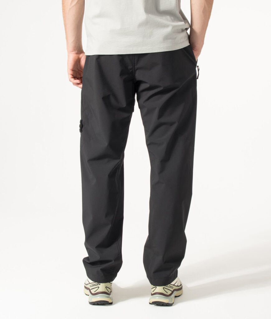 STONE ISLAND Regular Fit Soft Shell-R_E. Dye® Technology Trousers Black