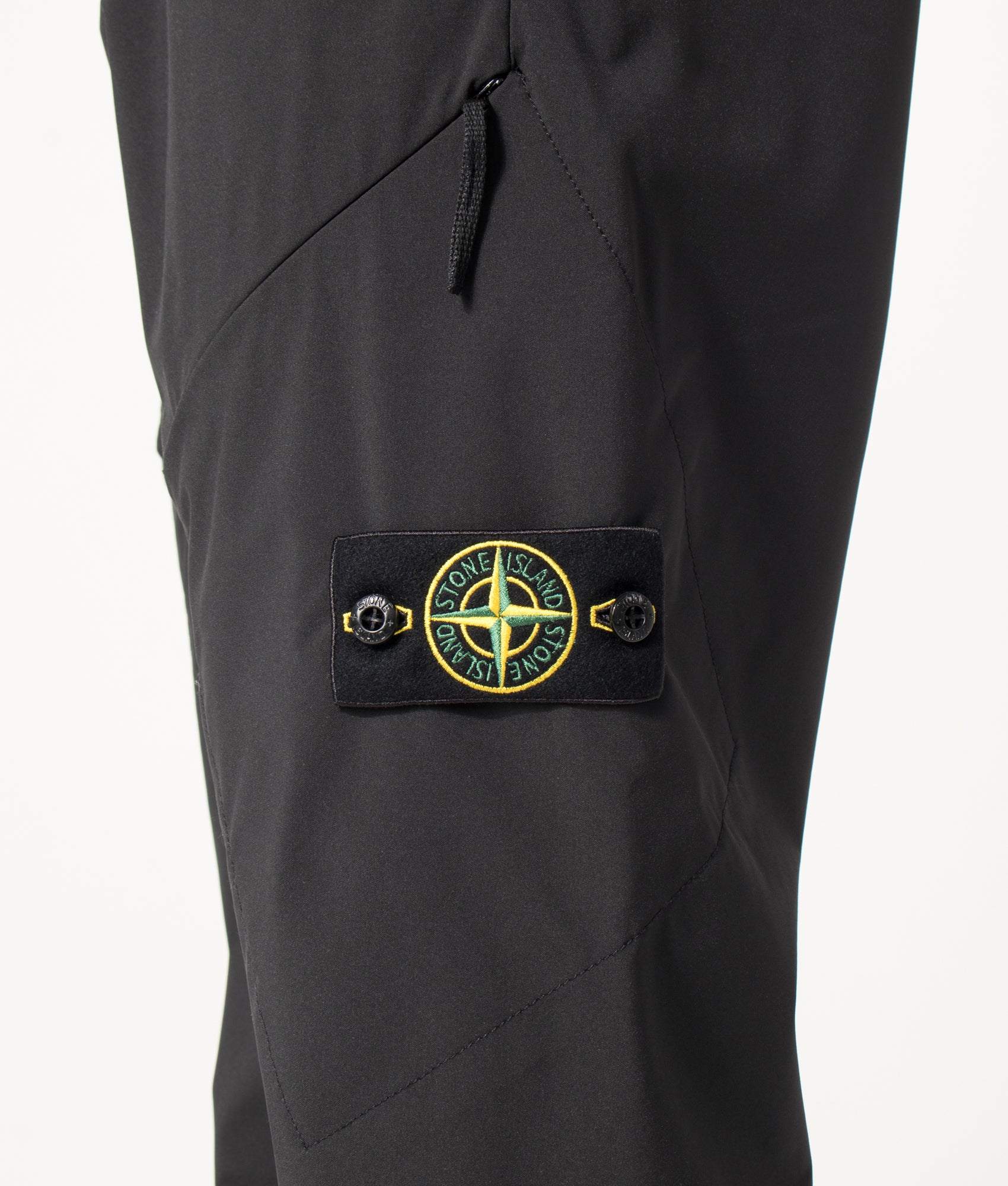 STONE ISLAND Regular Fit Soft Shell-R_E. Dye® Technology Trousers Black