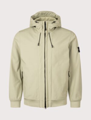STONE ISLAND Soft Shell-R_E DYE® Technology Jacket Laurel Green