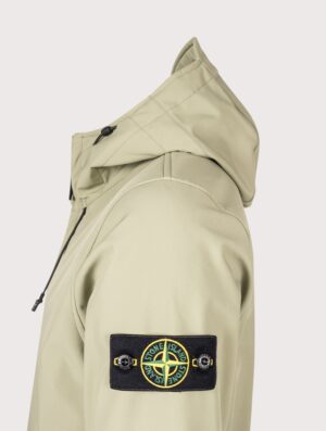 STONE ISLAND Soft Shell-R_E DYE® Technology Jacket Laurel Green