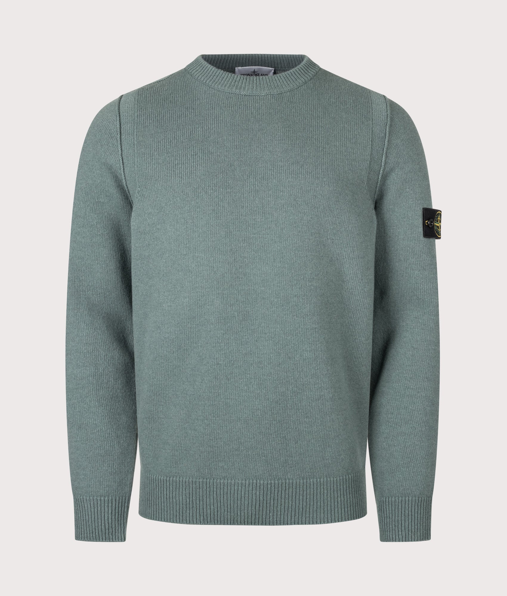 STONE ISLAND Lambswool Crewneck Jumper Ocean Green