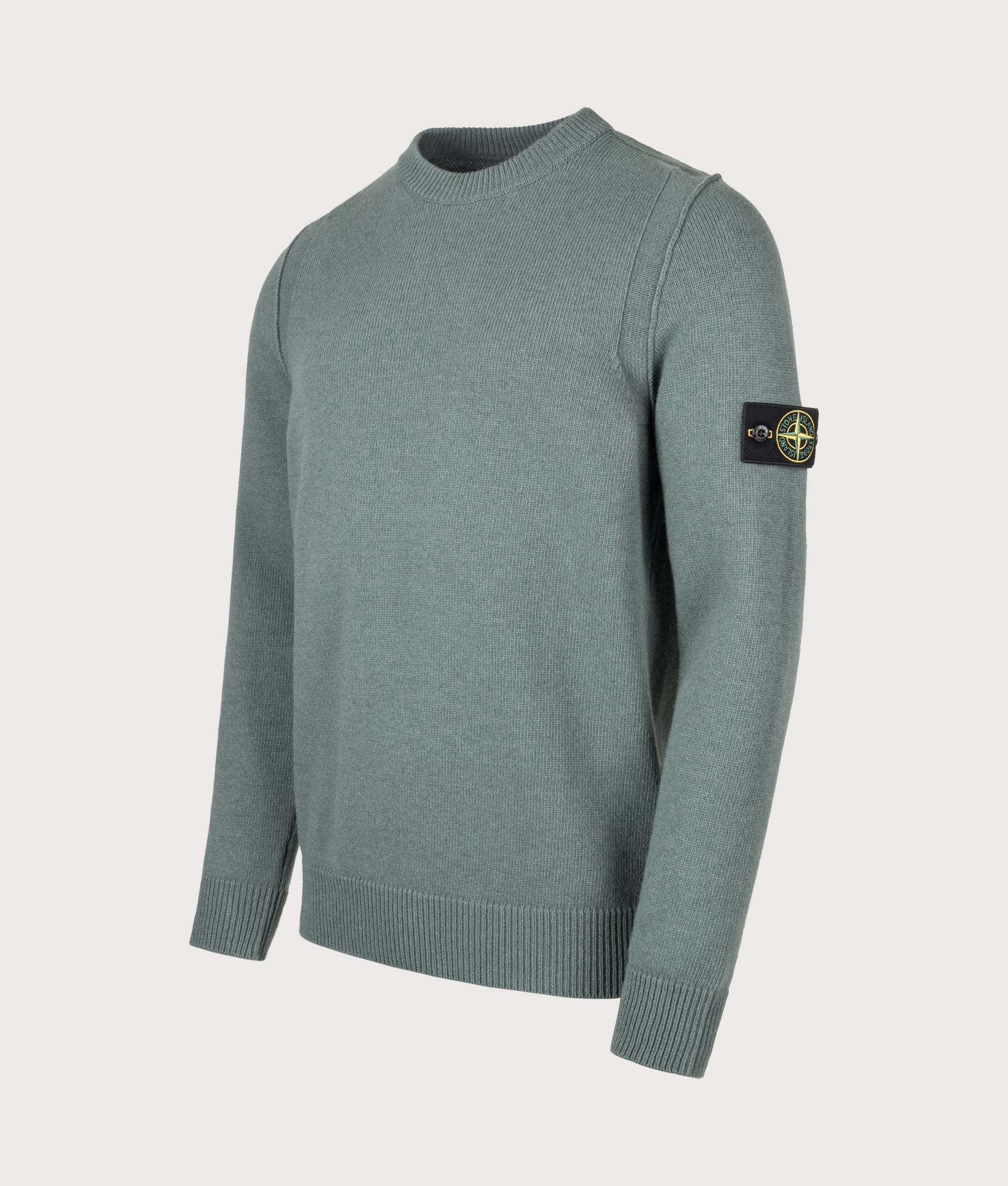 STONE ISLAND Lambswool Crewneck Jumper Ocean Green