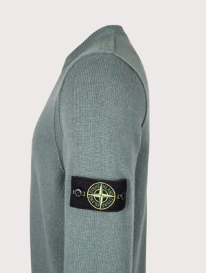 STONE ISLAND Lambswool Crewneck Jumper Ocean Green