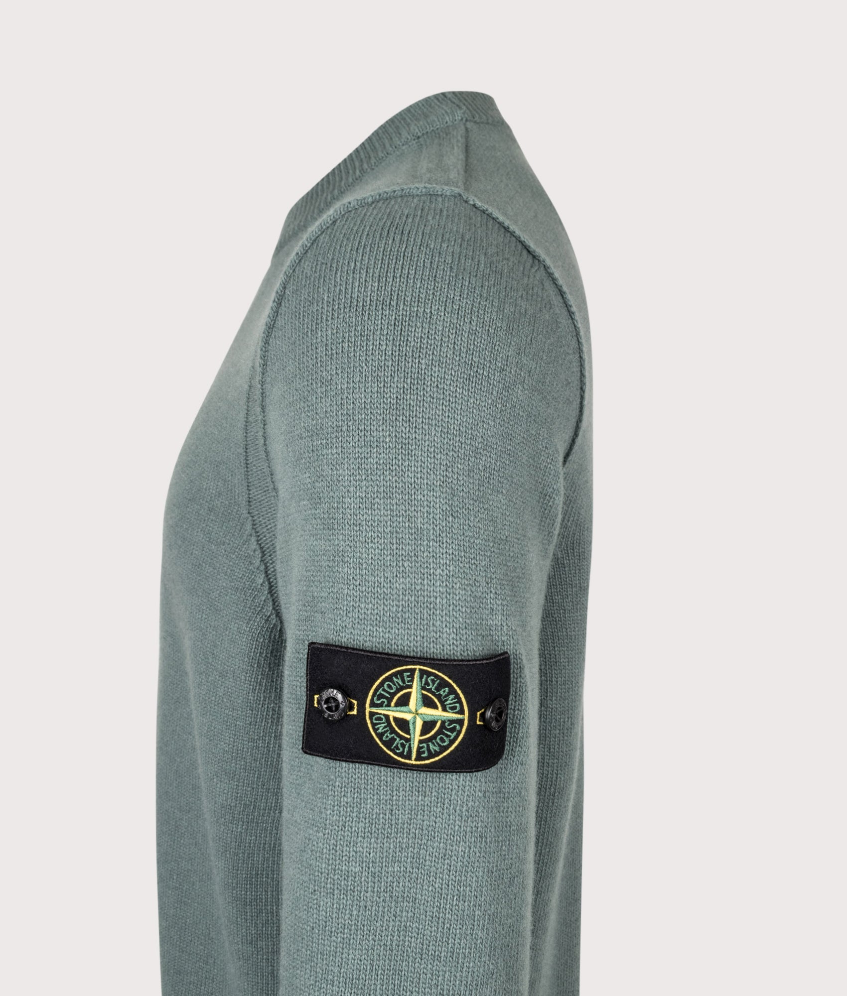 STONE ISLAND Lambswool Crewneck Jumper Ocean Green