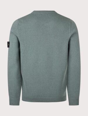 STONE ISLAND Lambswool Crewneck Jumper Ocean Green
