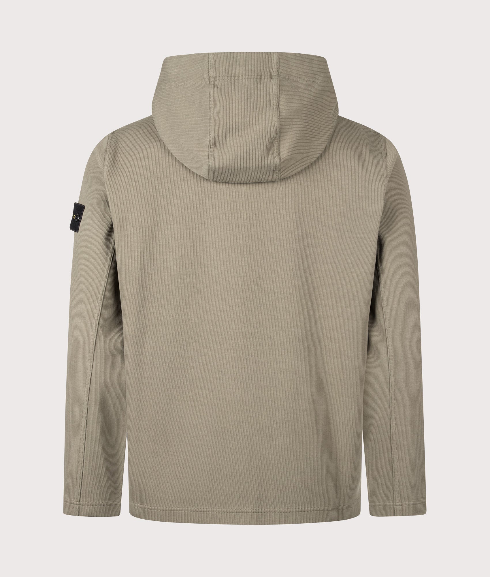 STONE ISLAND Organic Cotton Interlock Zip through Hoodie Military Green