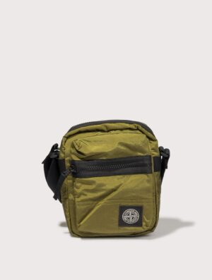 STONE ISLAND Coated Nylon Metal in Econyl® Crossbody Bag Cactus