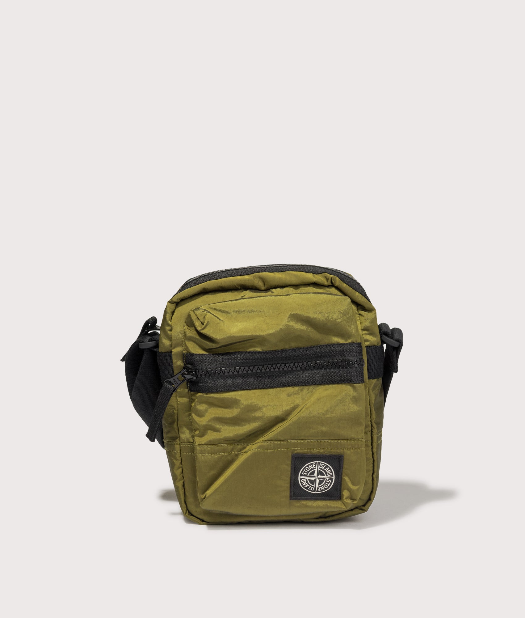 STONE ISLAND Coated Nylon Metal in Econyl® Crossbody Bag Cactus