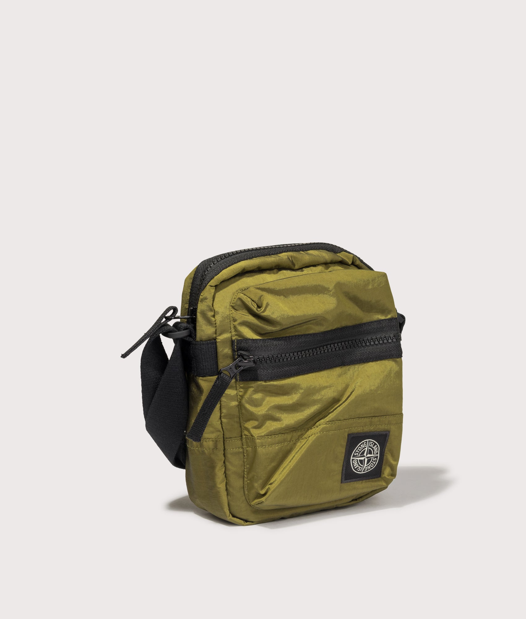STONE ISLAND Coated Nylon Metal in Econyl® Crossbody Bag Cactus