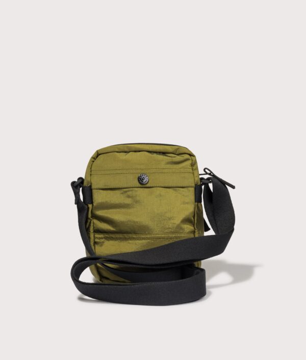 STONE ISLAND Coated Nylon Metal in Econyl® Crossbody Bag Cactus