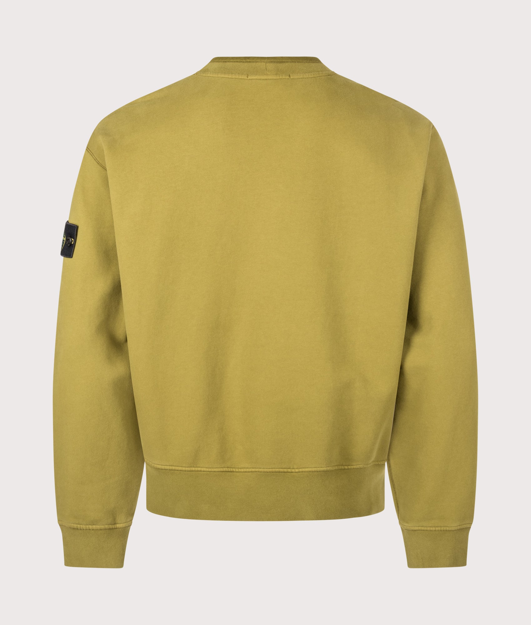 STONE ISLAND Oversized Fit Brushed Organic Cotton Fleece Sweatshirt Cactus
