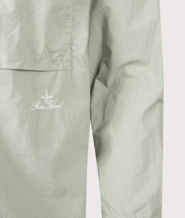 TONE ISLAND Comfort Fit Organic Cotton Tela 'Paracadute' Overshirt Sage