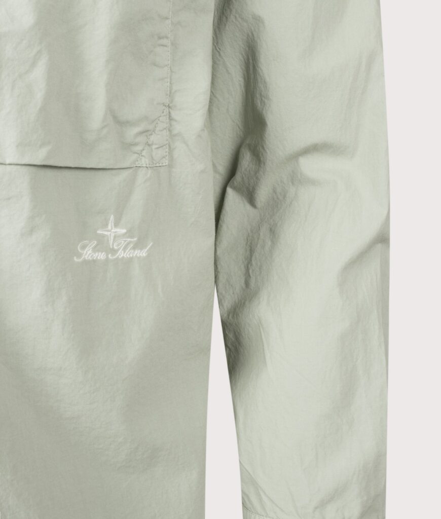 TONE ISLAND Comfort Fit Organic Cotton Tela 'Paracadute' Overshirt Sage