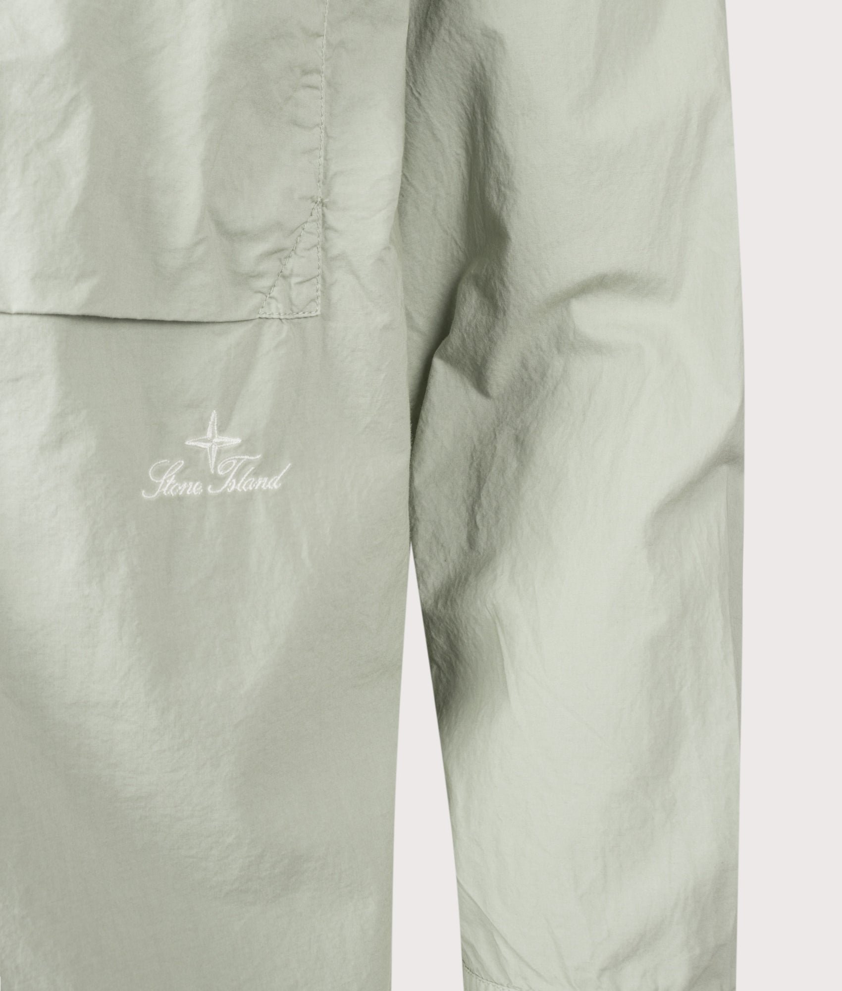 TONE ISLAND Comfort Fit Organic Cotton Tela 'Paracadute' Overshirt Sage