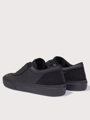 STONE ISLAND Canvas Suede Low Top Trainers Black