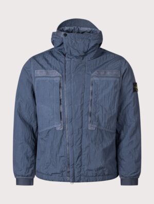 STONE ISLAND Warp Rib Nylon-TC Jacket Slate Blue
