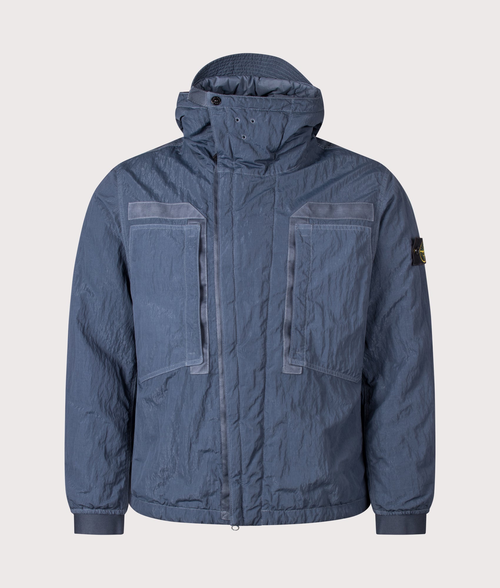 STONE ISLAND Warp Rib Nylon-TC Jacket Slate Blue