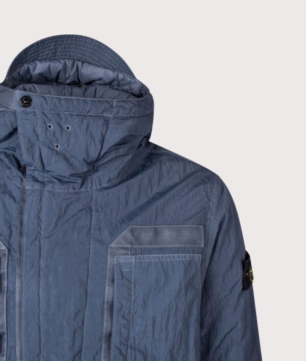 STONE ISLAND Warp Rib Nylon-TC Jacket Slate Blue