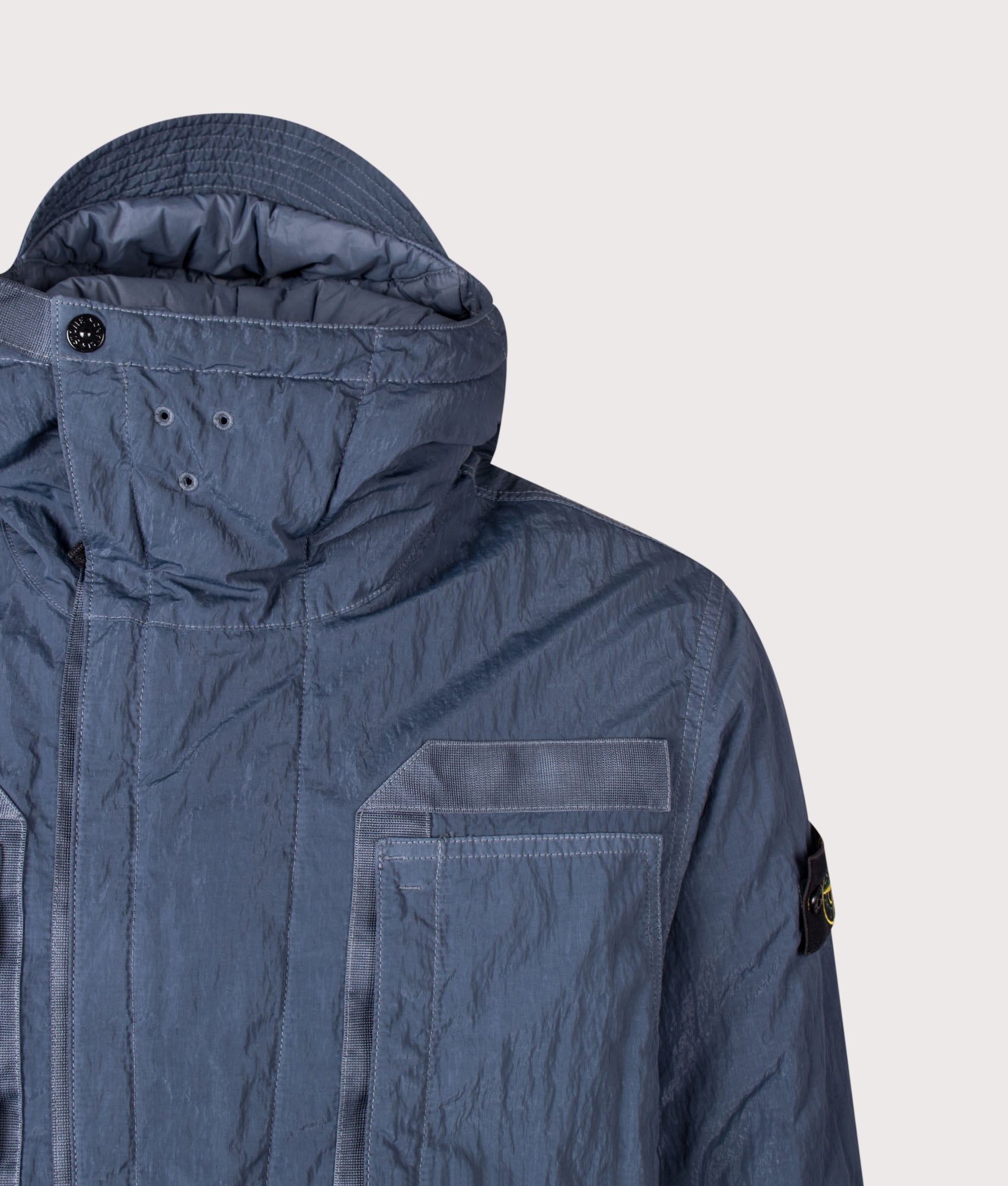 STONE ISLAND Warp Rib Nylon-TC Jacket Slate Blue