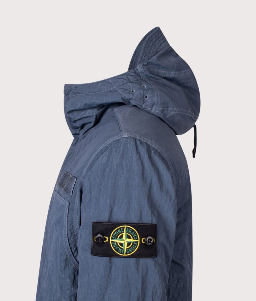 STONE ISLAND Warp Rib Nylon-TC Jacket Slate Blue
