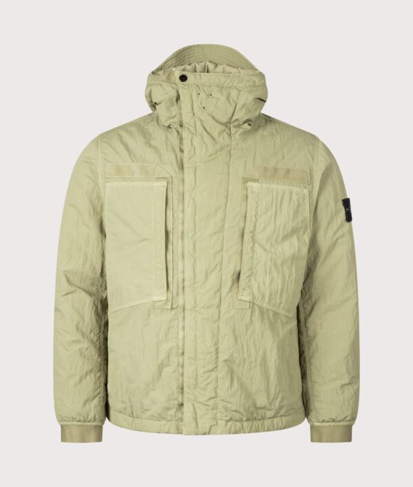 STONE ISLAND Warp Rib Nylon-TC Jacket Laurel Green