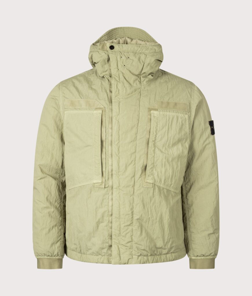 STONE ISLAND Warp Rib Nylon-TC Jacket Laurel Green