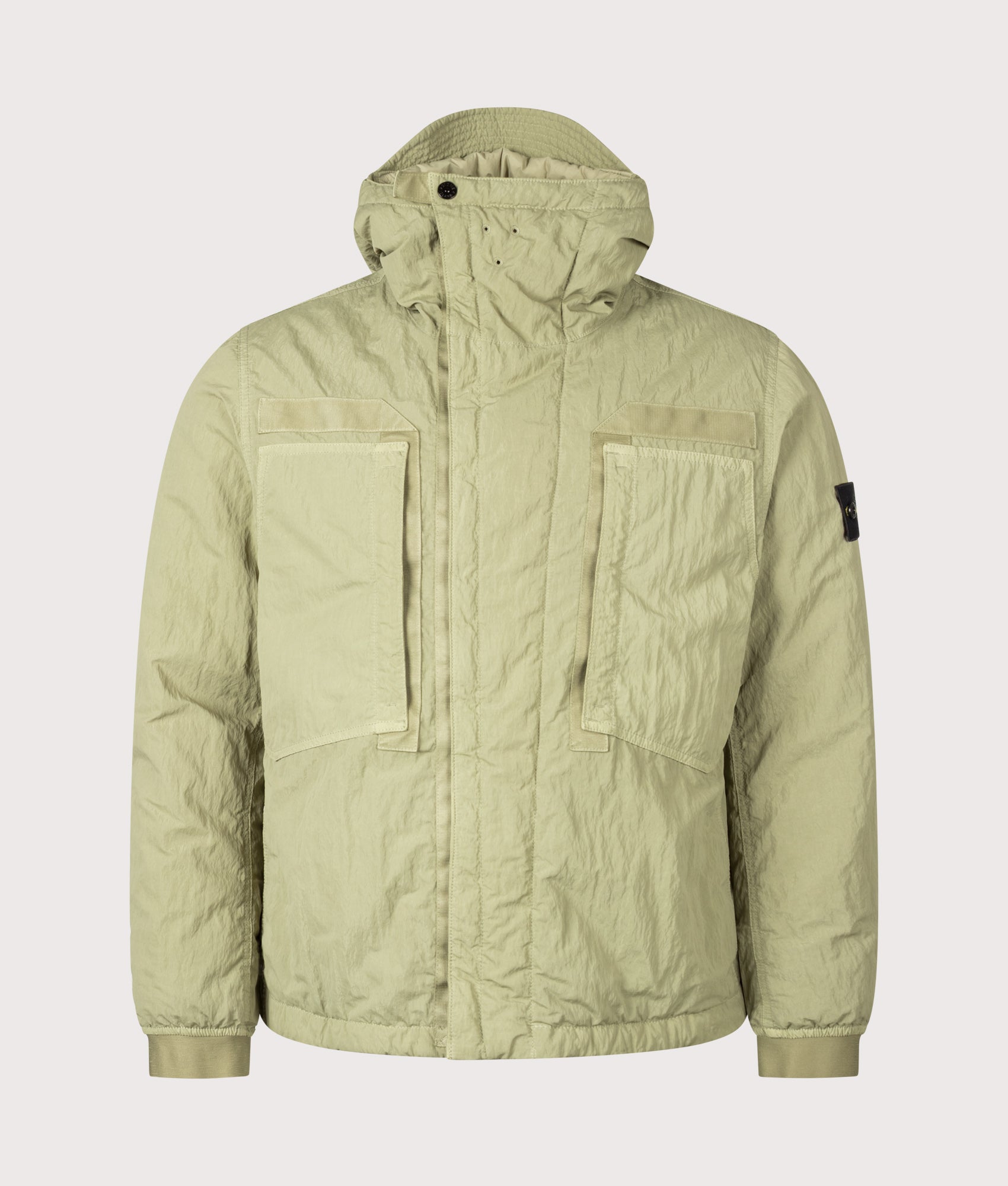 STONE ISLAND Warp Rib Nylon-TC Jacket Laurel Green