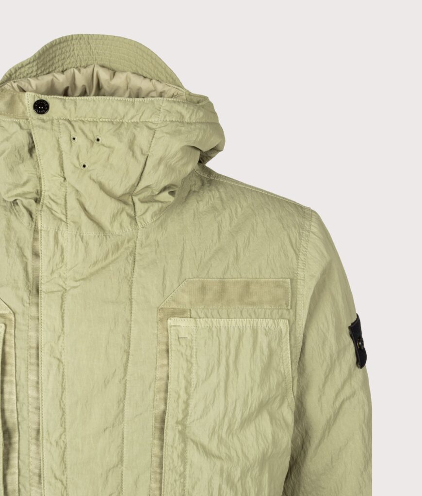 STONE ISLAND Warp Rib Nylon-TC Jacket Laurel Green