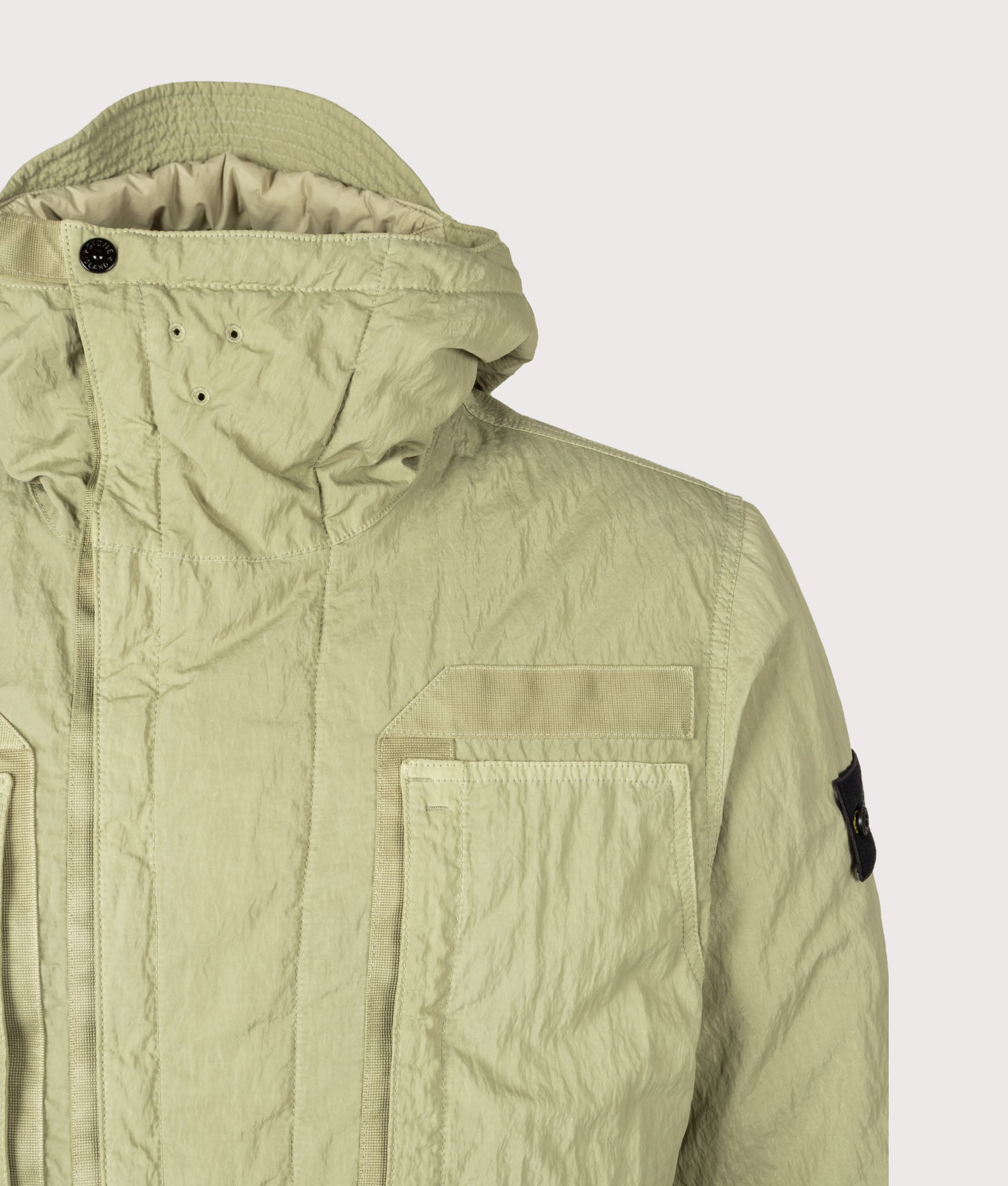 STONE ISLAND Warp Rib Nylon-TC Jacket Laurel Green