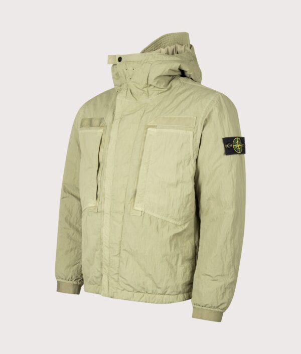 STONE ISLAND Warp Rib Nylon-TC Jacket Laurel Green
