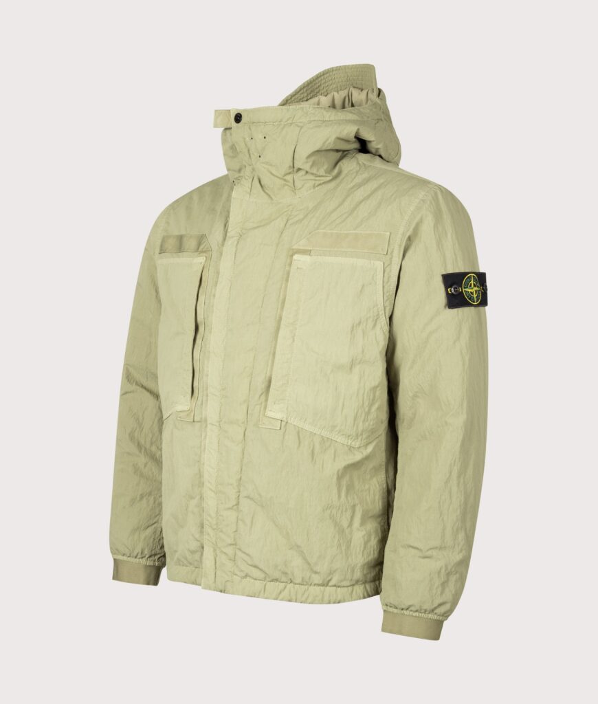 STONE ISLAND Warp Rib Nylon-TC Jacket Laurel Green