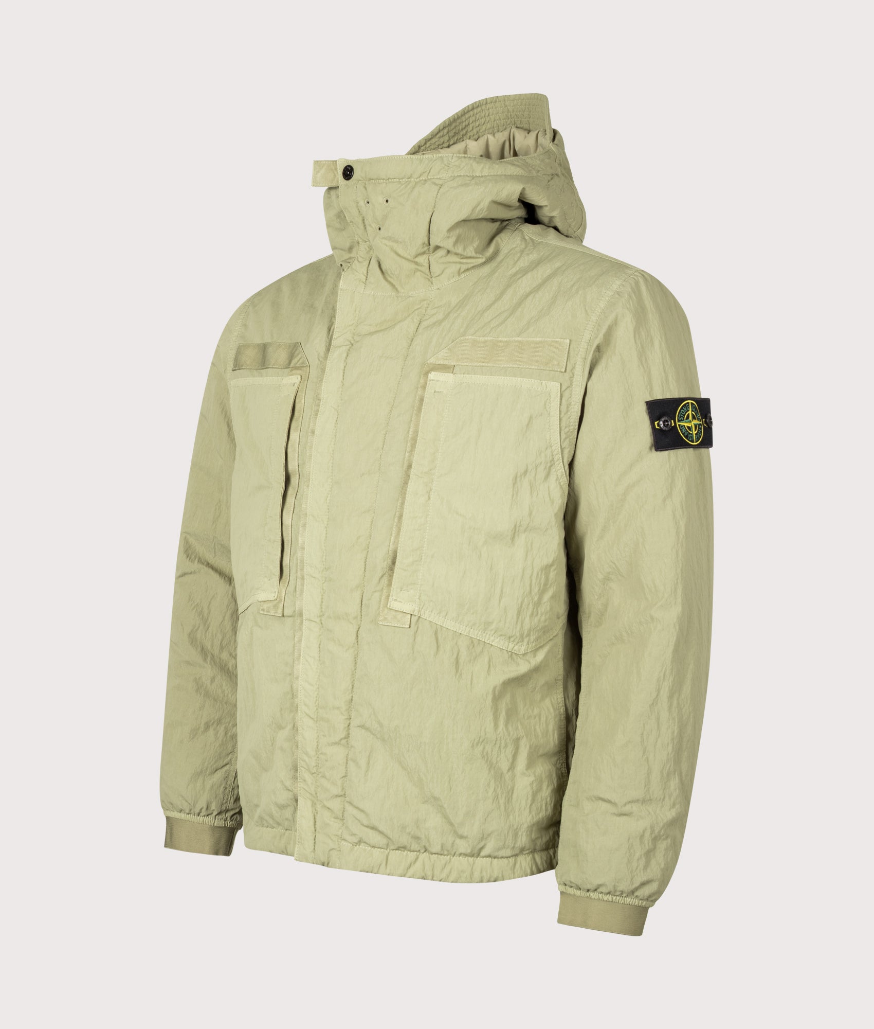 STONE ISLAND Warp Rib Nylon-TC Jacket Laurel Green