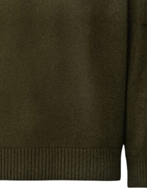 C.P Company Lambswool Lens Crewneck Sweater Ivy Green